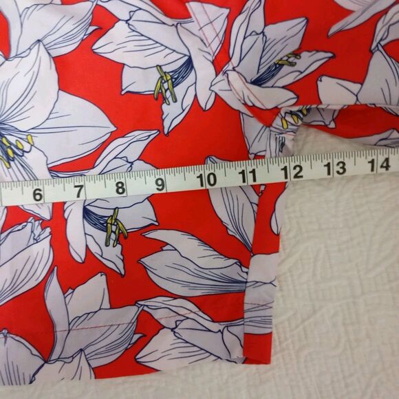 Franks Red Floral Brief Lined Swim Shorts Men's Size M - Picture 10 of 12